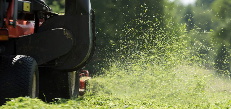 Tractor Cutting Grass Screw