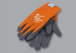 Industrial Supplies Orange Grey Safety Gloves